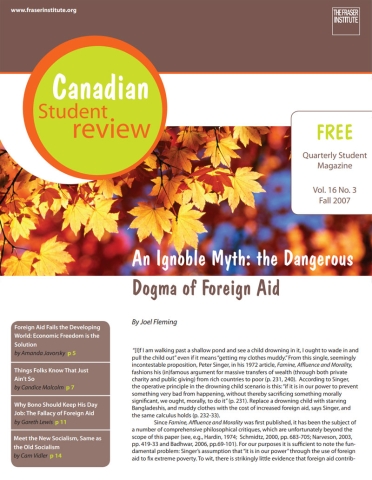 Canadian Student Review: Fall 2007